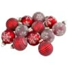 Northlight 1.75-in Red Glass Christmas Ornaments - Set Of 12
