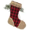 Northlight 5.75-in Red Plaid And Burlap Christmas Stocking Ornament -Northlight Paradise 331054707 AlternateImage4 l