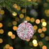 Northlight 3.5-in Pink Doughnut With Sprinkles Glass Christmas Ornament