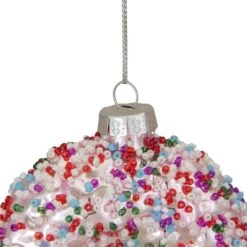Northlight 3.5-in Pink Doughnut With Sprinkles Glass Christmas Ornament -Northlight Paradise 331054708 AlternateImage4 l