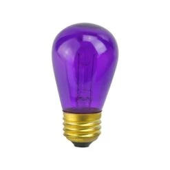 Northlight Transparent Purple S14 Christmas Replacement Bulbs - Pack Of 25