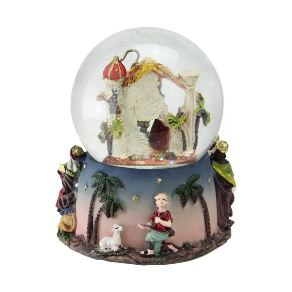 Northlight 5.75-in Nativity Manger Scene Religious Christmas Musical Snow Globe 5 Northlight 5.75-in Nativity Manger Scene Religious Christmas Musical Snow Globe - Image 3