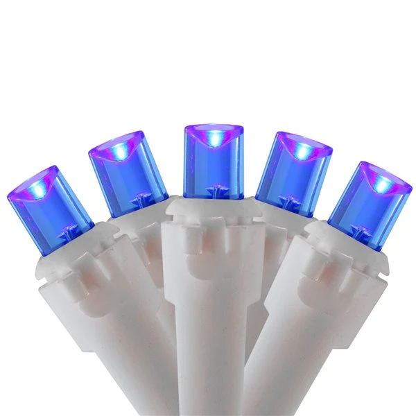 Northlight 50 Blue LED Wide Angle Christmas Lights - 16.25-ft White Wire 4 Northlight 50 Blue LED Wide Angle Christmas Lights - 16.25-ft White Wire - Image 2