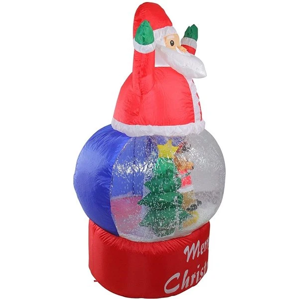 Northlight 57-in Inflatable Santa Claus Snow Globe Outdoor Christmas Decoration 5 Northlight 57-in Inflatable Santa Claus Snow Globe Outdoor Christmas Decoration - Image 3