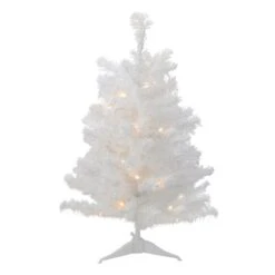 Northlight 3-ft Pre-Lit LED Snow White Medium Artificial Christmas Tree - Clear Lights 7 Northlight 3-ft Pre-Lit LED Snow White Medium Artificial Christmas Tree - Clear Lights -Northlight Paradise 331054727 MainImage 001 l