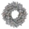 Northlight 24-in Silver Tinsel Artificial Christmas Wreath - Clear Lights 2 Northlight 24-in Silver Tinsel Artificial Christmas Wreath - Clear Lights -Northlight Paradise 331054730 MainImage 001 l
