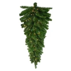 Northlight 52-in Canadian Pine Christmas Teardrop Swag Clear Light