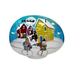 IH Casa Decor LED Crackled Glass Christmas Decoration