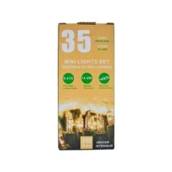 IH Casa Decor 35-Light 9.41-ft Clear White Indoor Mini Christmas String Lights