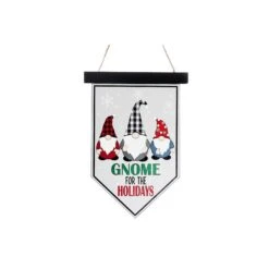 IH Casa Decor "Gnome For The Holidays" MDF Christmas Wall Sign
