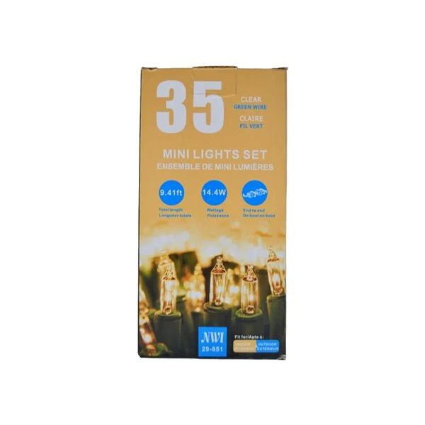 IH Casa Decor 35-Light 9.41-ft Clear White Indoor/Outdoor Mini Christmas String Lights 3 IH Casa Decor 35-Light 9.41-ft Clear White Indoor/Outdoor Mini Christmas String Lights