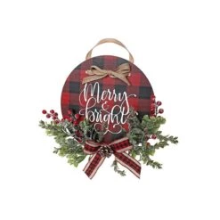 IH Casa Decor "Merry And Bright" Christmas Wall Sign