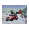 IH Casa Decor 16-in X 12-in LED Truck And Barn Christmas Canvas Wall Art -Northlight Paradise 331056471 MainImage 001 l