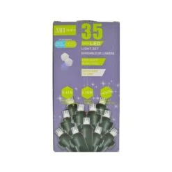 IH Casa Decor 35-Light 9.41-ft Cool White LED Indoor/Outdoor Christmas String Lights