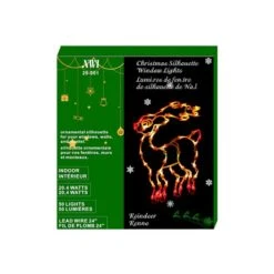 IH Casa Decor Lighted Christmas Reindeer Silhouette For Window
