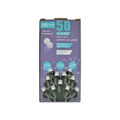 IH Casa Decor 50-Light 12.54-ft Cool White LED Indoor Christmas String Lights