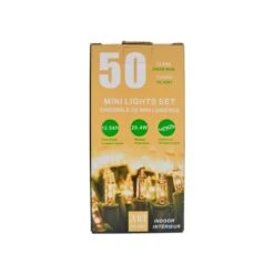 IH Casa Decor 50-Light 12.54-ft Clear White Indoor Mini Christmas String Lights