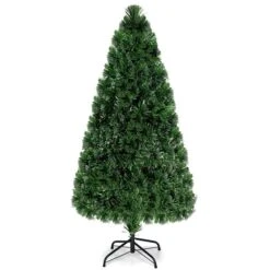 Costway 5-ft Pre-Lit Fibre Optic Artificial PVC Christmas Tree With Metal Stand 11 Costway 5-ft Pre-Lit Fibre Optic Artificial PVC Christmas Tree With Metal Stand -Northlight Paradise 331060001 AlternateImage4 l