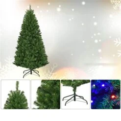 Costway 4-ft Pre-Lit Artificial Christmas Tree Premium Hinged With 100 LED Lights And Stand 10 Costway 4-ft Pre-Lit Artificial Christmas Tree Premium Hinged With 100 LED Lights And Stand -Northlight Paradise 331060007 AlternateImage2 l