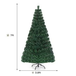 Costway 7-ft Pre-Lit Fibre Optic Artificial Christmas Tree With 280 LED Lights And Top Star 9 Costway 7-ft Pre-Lit Fibre Optic Artificial Christmas Tree With 280 LED Lights And Top Star -Northlight Paradise 331060035 AlternateImage1 l