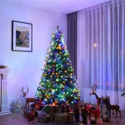 Costway 7-ft Pre-Lit Artificial Christmas Tree Premium Hinged With 500 LED Lights And Stand -Northlight Paradise 331060042 AlternateImage4 l