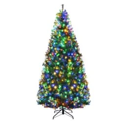 Costway 7-ft Pre-Lit Artificial Christmas Tree Premium Hinged With 500 LED Lights And Stand -Northlight Paradise 331060042 MainImage 001 l