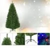 Costway 6-ft Pre-Lit Artificial Christmas Tree Premium Hinged With 350 LED Lights And Stand