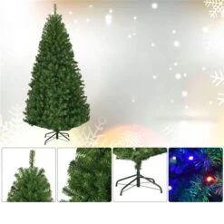 Costway 6-ft Pre-Lit Artificial Christmas Tree Premium Hinged With 350 LED Lights And Stand