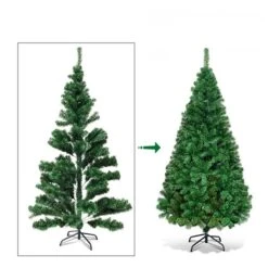 Costway 6-ft Artificial PVC Christmas Tree With Stand Holiday Season Indoor/Outdoor Green