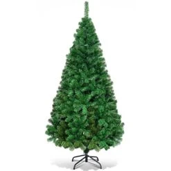 Costway 6-ft Artificial PVC Christmas Tree With Stand Holiday Season Indoor/Outdoor Green -Northlight Paradise 331060052 MainImage 001 l