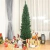 Costway 6-ft PVC Artificial Pencil Christmas Tree Slim With Stand Home Holiday Decor Green -Northlight Paradise 331060060 AlternateImage2 l
