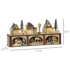 HOMCOM Pre-lit Christmas Village Winter Wonderland With LED Lights 11 HOMCOM Pre-lit Christmas Village Winter Wonderland With LED Lights -Northlight Paradise 331061742 AlternateImage2 l