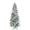 HOMCOM 6-Ft Snow Flocked Artificial Christmas Tree Holiday With Pencil Shape -Northlight Paradise 331061746 MainImage 001 l