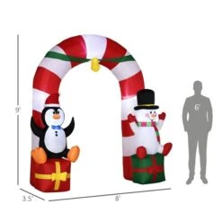 Outsunny 9-ft Inflatable Christmas Candy Archway With LED -Northlight Paradise 331061748 AlternateImage2 l