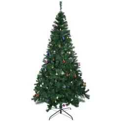 HOMCOM 7-ft Indoor Christmas Tree With Fireproof Leaf And Metal Stand -Northlight Paradise 331061751 MainImage 001 l