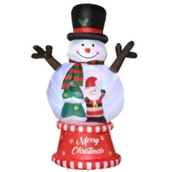 Outsunny 8-ft Christmas Inflatable Snowman With LED 9 Outsunny 8-ft Christmas Inflatable Snowman With LED -Northlight Paradise 331061752 MainImage 001 l