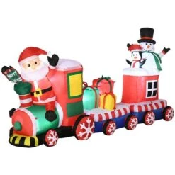 Outsunny 8-ft Inflatable Christmas Train With Santa Claus -Northlight Paradise 331061753 MainImage 001 l