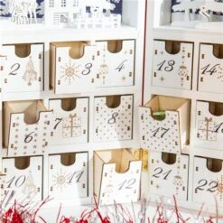 HOMCOM Wooden Christmas Advent Calendar Book - White 11 HOMCOM Wooden Christmas Advent Calendar Book - White -Northlight Paradise 331061754 AlternateImage4 l