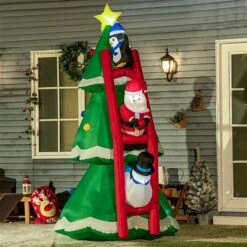 Outsunny 8-ft Inflatable Christmas Tree With Santa Claus -Northlight Paradise 331061755 AlternateImage1 l