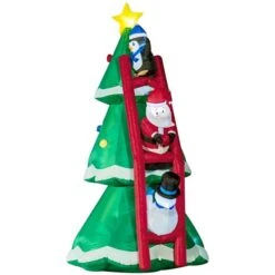 Outsunny 8-ft Inflatable Christmas Tree With Santa Claus -Northlight Paradise 331061755 MainImage 001 l