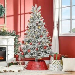 HOMCOM 6-ft Artificial Snow-Flocked Tree Indoor Christmas Decoration -Northlight Paradise 331061758 AlternateImage1 l