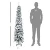 HOMCOM 6-ft Snow-Flocked Artificial Slim Christmas Tree -Northlight Paradise 331061761 AlternateImage2 l