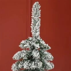 HOMCOM 6-ft Snow-Flocked Artificial Slim Christmas Tree 11 HOMCOM 6-ft Snow-Flocked Artificial Slim Christmas Tree -Northlight Paradise 331061761 AlternateImage3 l