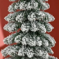 HOMCOM 6-ft Snow-Flocked Artificial Slim Christmas Tree 10 HOMCOM 6-ft Snow-Flocked Artificial Slim Christmas Tree -Northlight Paradise 331061761 AlternateImage4 l