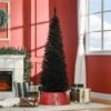 HOMCOM 6-ft Slim Artificial Christmas Tree - Black -Northlight Paradise 331061763 AlternateImage1 l