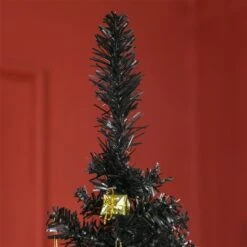 HOMCOM 6-ft Slim Artificial Christmas Tree - Black -Northlight Paradise 331061763 AlternateImage3 l