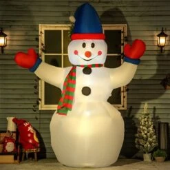 Outsunny 8-ft Inflatable Christmas Snowman 11 Outsunny 8-ft Inflatable Christmas Snowman -Northlight Paradise 331061767 AlternateImage1 l