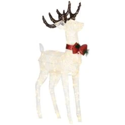 Outsunny Outdoor Christmas Decoration Light Up Reindeer Decor -Northlight Paradise 331061772 MainImage 001 l
