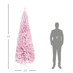 HOMCOM 7.5-ft Snow Flocked Artificial Christmas Tree With Realistic Branches -Northlight Paradise 331061779 AlternateImage2 l