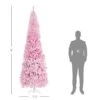HomCom 9-ft Leg Base Flocked Pink Artificial Christmas Tree -Northlight Paradise 331063415 AlternateImage2 l